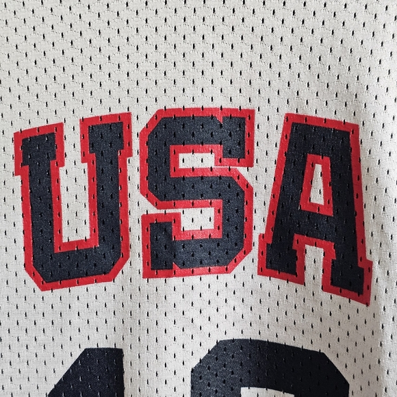 Nike Team USA Reversible Basketball Jersey XL Length +2 #18 Navy / White - Picture 11 of 16